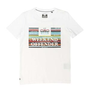 Weekend Offender Boys Spine T-Shirt / White